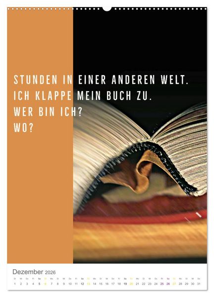 Produktbild: Tagesfarben - Poesie in Wort und Bild (Wandkalender 2026 DIN A2 hoch), CALVENDO Monatskalender