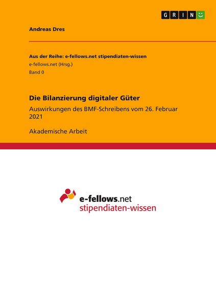 Produktbild: Die Bilanzierung digitaler G&uuml;ter