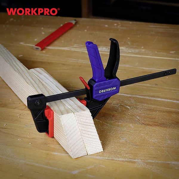 Produktbild: WorkPro WP232034 Einhandzwinge Produktabmessung, L&auml;nge: 100mm