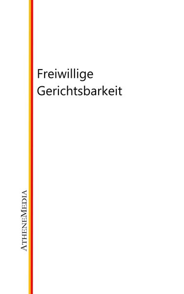 Produktbild: Freiwillige Gerichtsbarkeit
