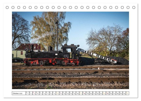 Produktbild: Museumsbahnen auf Tour (Tischkalender 2026 DIN A5 quer), CALVENDO Monatskalender