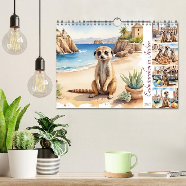 Produktbild: Erdm&auml;nnchen in Italien (Wandkalender 2027 DIN A4 quer), CALVENDO Monatskalender
