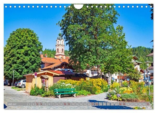 Produktbild: MITTENWALD Eine Perle im Oberen Isartal (Wandkalender 2027 DIN A4 quer), CALVENDO Monatskalender