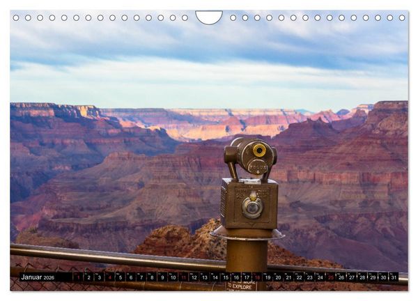 Produktbild: GRAND CANYON - Einblicke (Wandkalender 2026 DIN A4 quer), CALVENDO Monatskalender