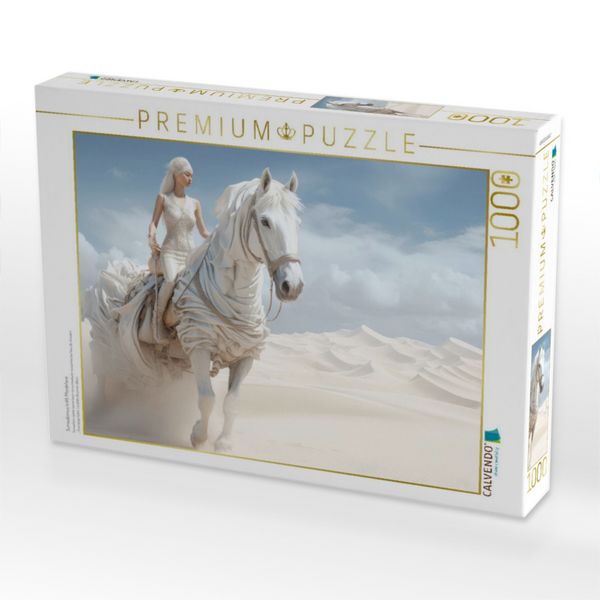 Produktbild: CALVENDO Puzzle Surrealismus trifft Pferdefans | 1000 Teile Lege-Gr&ouml;&szlig;e 64x48cm Foto-Puzzle f&uuml;r gl&uuml;ckliche Stunden