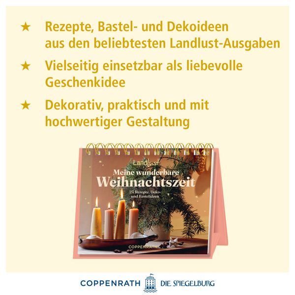 Produktbild: Rahmen-Tischkalender - Landlust &ndash; Meine wunderbare Weihnachtszeit