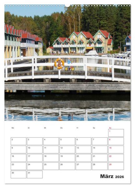 Produktbild: Rheinsberg mit Hafendorf (Wandkalender 2026 DIN A2 hoch), CALVENDO Monatskalender