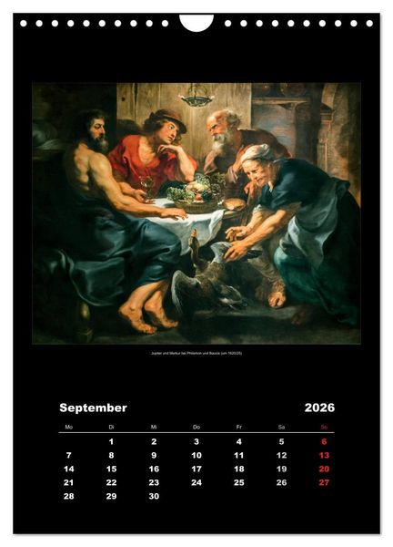 Produktbild: Peter Paul Rubens - Rubens (Wandkalender 2026 DIN A4 hoch), CALVENDO Monatskalender
