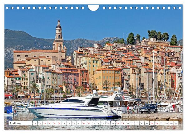 Produktbild: C&ocirc;te d&rsquo;Azur - Sehnsuchtsort am Mittelmeer (Wandkalender 2026 DIN A4 quer), CALVENDO Monatskalender