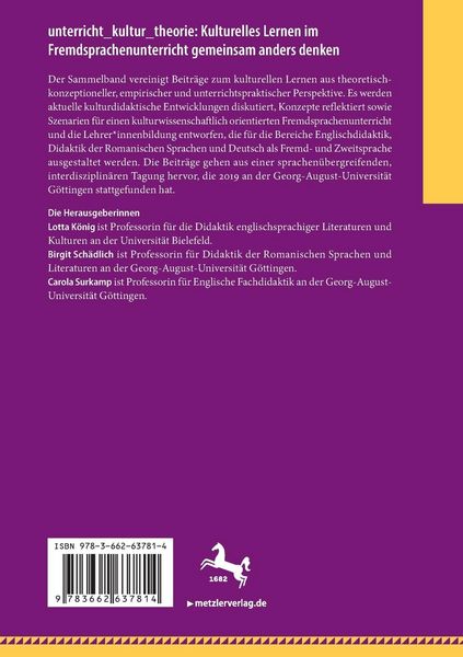 Produktbild: unterricht_kultur_theorie: Kulturelles Lernen im Fremdsprachenunterricht gemeinsam anders denken