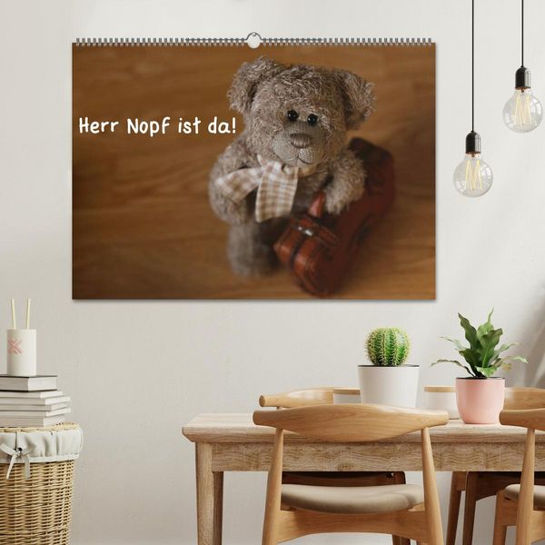 Produktbild: Herr Nopf ist da! (Wandkalender 2026 DIN A2 quer), CALVENDO Monatskalender
