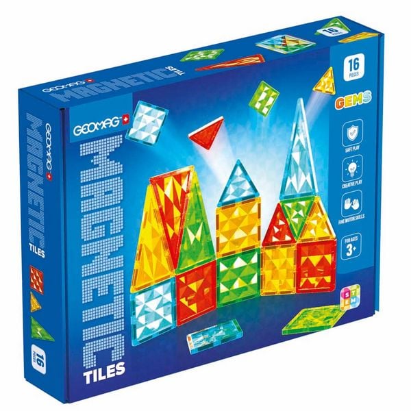 Produktbild: Geomag Magnetic Tiles Gems 16