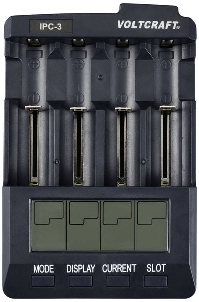 Produktbild: VOLTCRAFT IPC-3 Rundzellen-Ladeger&auml;t LiIon, NiCd, NiMH 10440, 14500, 16340, 16650, 17355, 17500, 17670, 18490, 18500, 18650