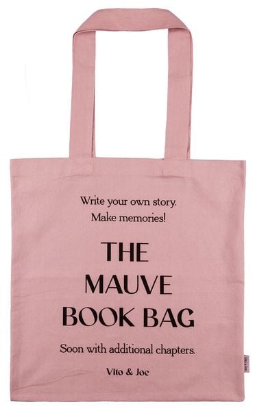 Baumwolltasche in Mauve 'The Orchid Book Bag'