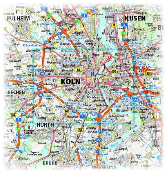 Produktbild: Publicpress Stadtplan Cologne 1:18.000