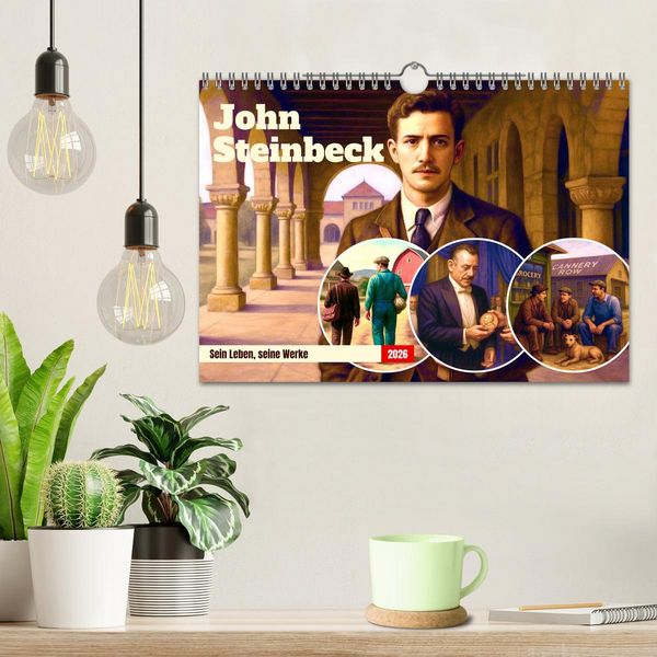 Produktbild: John Steinbeck (Wandkalender 2026 DIN A4 quer), CALVENDO Monatskalender