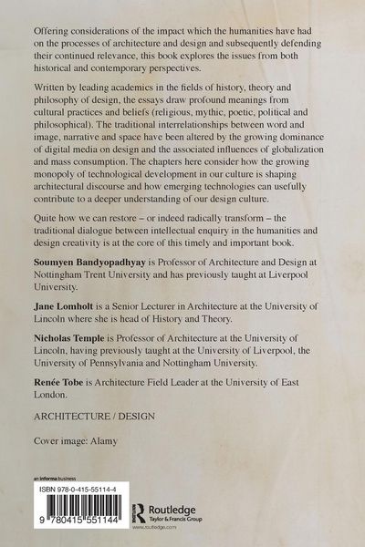 Produktbild: The Humanities in Architectural Design
