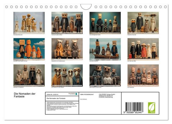 Produktbild: Die Nomaden der Fantasie (Wandkalender 2027 DIN A4 quer), CALVENDO Monatskalender