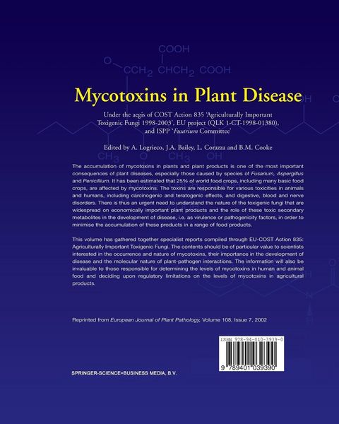Produktbild: Mycotoxins in Plant Disease