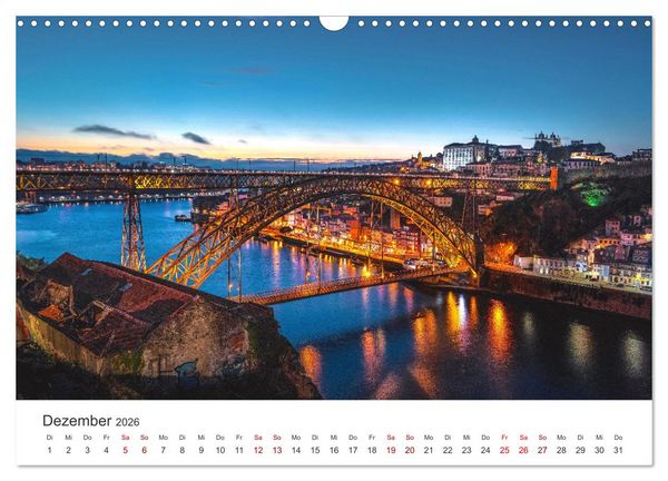 Produktbild: Porto - Eine Liebeserkl&auml;rung (Wandkalender 2026 DIN A3 quer), CALVENDO Monatskalender