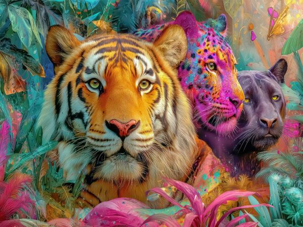 Produktbild: CALVENDO Puzzle Magie des Dschungels | 1000 Teile Lege-Gr&ouml;&szlig;e 64x48cm Foto-Puzzle f&uuml;r gl&uuml;ckliche Stunden