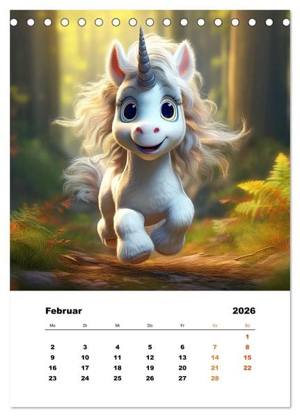 Produktbild: Lustige Ponys (Tischkalender 2026 DIN A5 hoch), CALVENDO Monatskalender