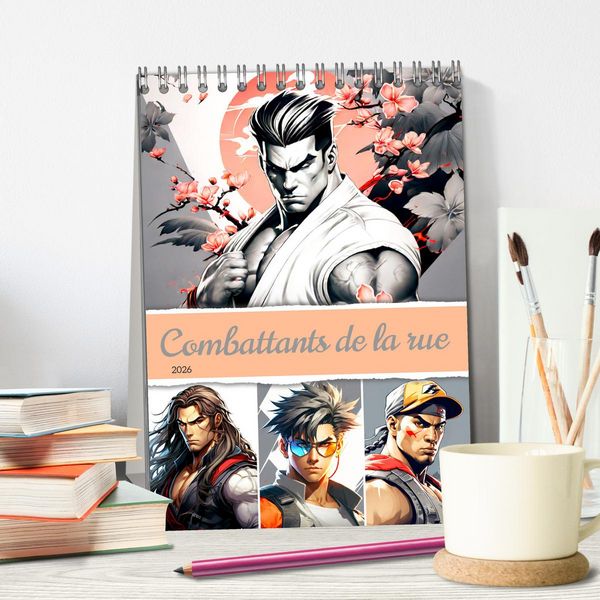 Produktbild: Combattants de la rue (Calendrier de bureau 2026 DIN A5 horizontal), CALVENDO calendrier mensuel