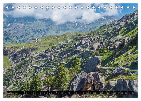 Produktbild: Himachal Pradesh - Bezaubernde Bergwelt im Himalaya (Tischkalender 2026 DIN A5 quer), CALVENDO Monatskalender