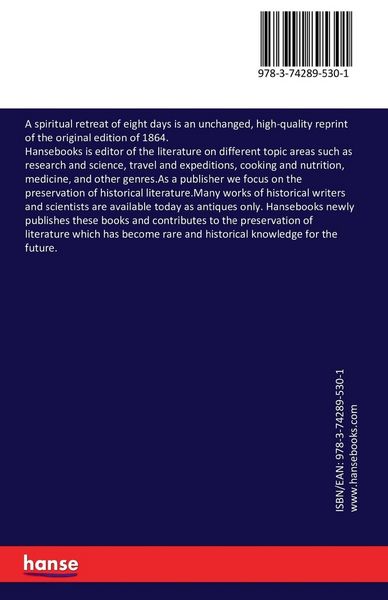 Produktbild: A spiritual retreat of eight days