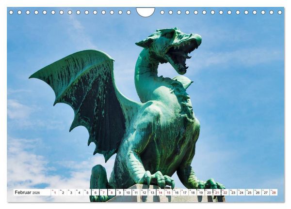 Produktbild: Ein Wochenende in Ljubljana (Wandkalender 2026 DIN A4 quer), CALVENDO Monatskalender
