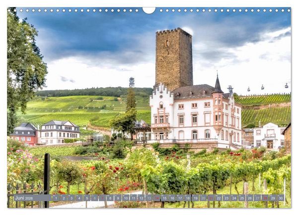 Produktbild: R&uuml;desheim - Rhein, Riesling, Romantik (Wandkalender 2026 DIN A3 quer), CALVENDO Monatskalender
