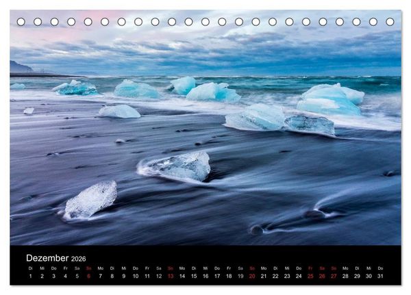Produktbild: ISLAND - Zauber der Natur (Tischkalender 2026 DIN A5 quer), CALVENDO Monatskalender