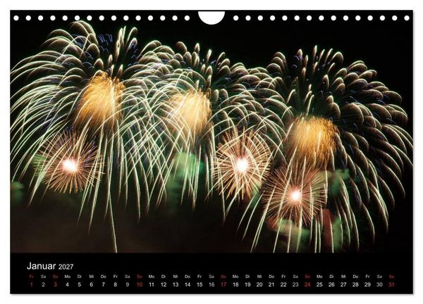 Produktbild: Feuerwerk (Wandkalender 2027 DIN A4 quer), CALVENDO Monatskalender