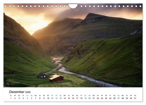 Produktbild: F&auml;r&ouml;er - Archipel im Nordmeer (Wandkalender 2026 DIN A4 quer), CALVENDO Monatskalender