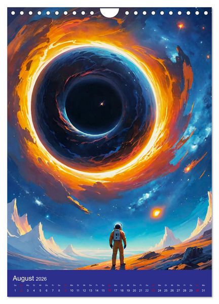 Produktbild: Astronauten. Auf Entdeckungsreise in fremde Galaxien (Wandkalender 2026 DIN A4 hoch), CALVENDO Monatskalender