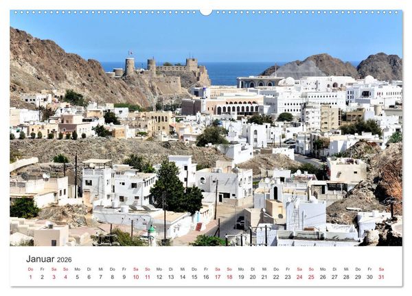 Produktbild: Sultanat Oman - Land des Orients (hochwertiger Premium Wandkalender 2026 DIN A2 quer), Kunstdruck in Hochglanz