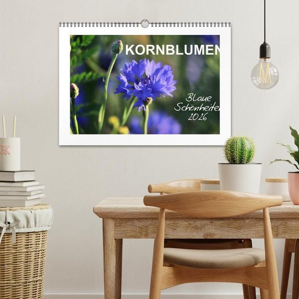 Produktbild: Kornblumen - Blaue Sch&ouml;nheiten (Wandkalender 2026 DIN A3 quer), CALVENDO Monatskalender