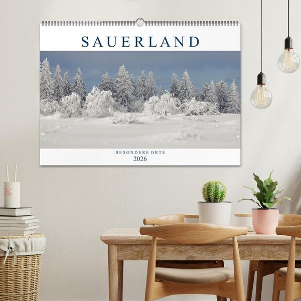 Produktbild: SAUERLAND &ndash; Besondere Orte (Wandkalender 2026 DIN A2 quer), CALVENDO Monatskalender