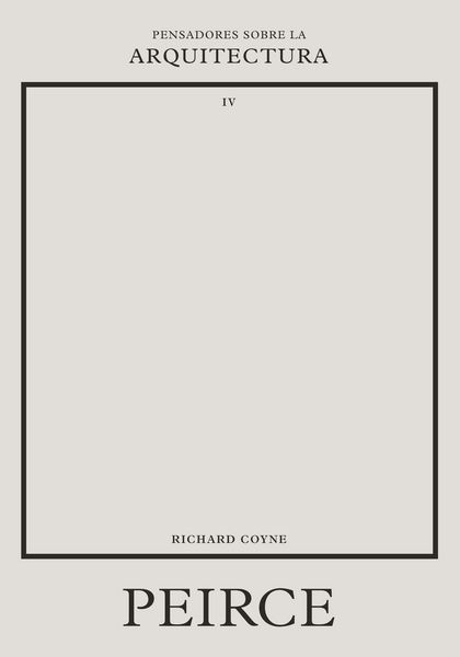 Produktbild: Peirce sobre la arquitectura