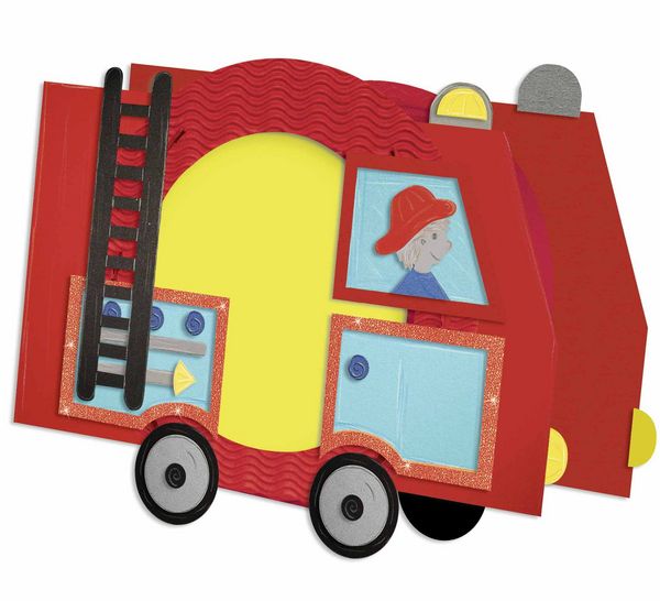 Produktbild: URSUS Laternen-Bastelset rund "Feuerwehr"