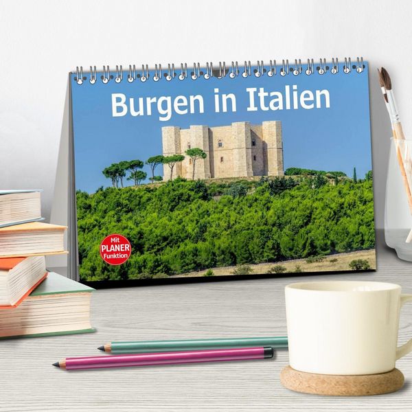 Produktbild: Burgen in Italien (Tischkalender 2026 DIN A5 quer), CALVENDO Monatskalender