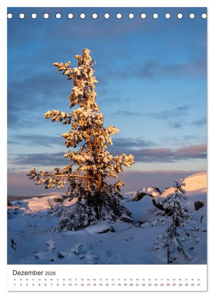 Produktbild: Winter in Lappland - Bezaubernde Sch&ouml;nheit (Tischkalender 2026 DIN A5 hoch), CALVENDO Monatskalender
