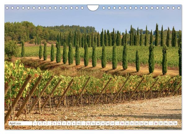 Produktbild: Toskana - Goldene Farben des toskanischen Herbstes (Wandkalender 2026 DIN A4 quer), CALVENDO Monatskalender