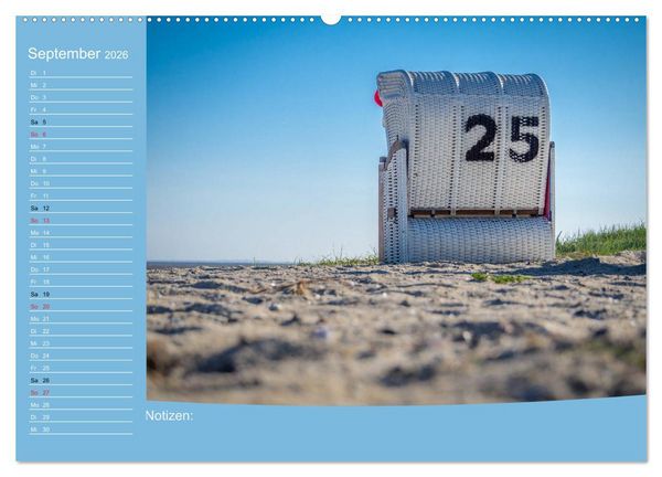 Produktbild: Hooksiel im Friesland (Wandkalender 2026 DIN A2 quer), CALVENDO Monatskalender