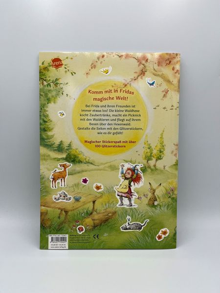 Produktbild: Frida, die kleine Waldhexe. Glitzersticker-Spa&szlig;. Gestalte Fridas zauberhaften Hexenwald