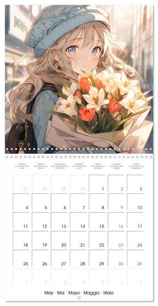 Produktbild: Manga - Time (Wall Calendar 2026 12 &times; 12 Inch) CALVENDO 12 Month Wall Calendar