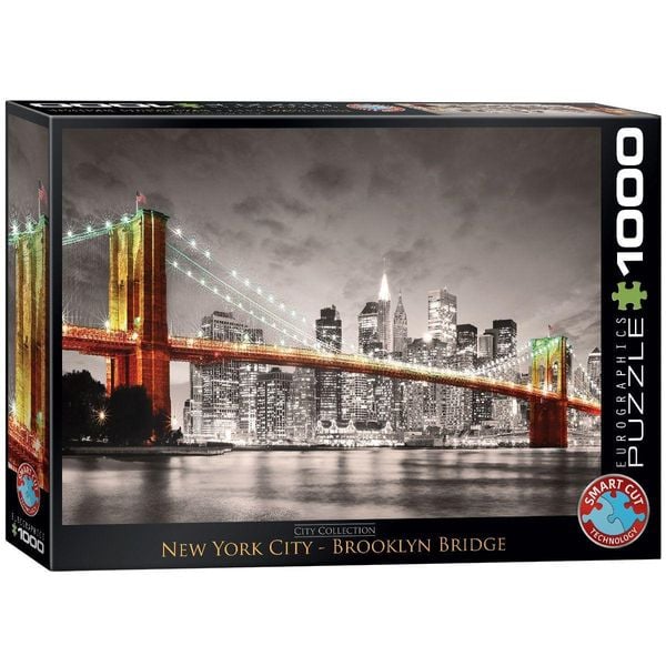 Eurographics 6000-0662 - New York City Brooklyn Bridge , Puzzle, 1.000 Teile