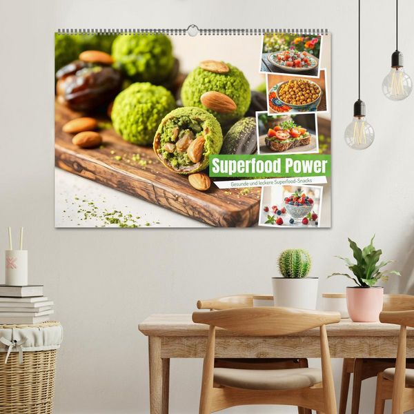 Produktbild: Superfood Power - Gesunde und leckere Superfood-Snacks (Wandkalender 2026 DIN A2 quer), CALVENDO Monatskalender