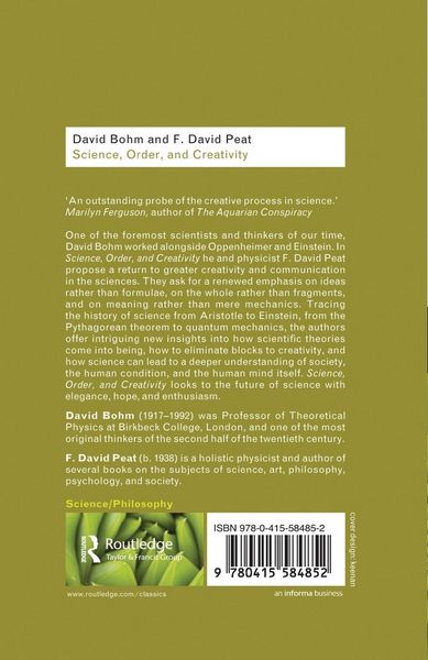 Produktbild: Science, Order and Creativity