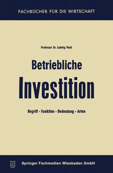 Produktbild: Betriebliche Investition